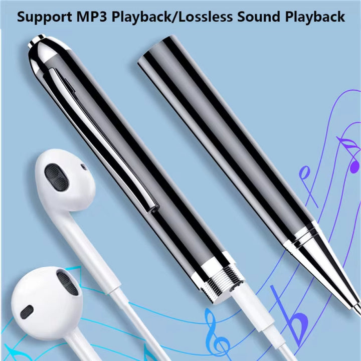 Lisslune | Spy Recorder Pen with Voice Activation, Discreet Sound Recorder for Covert Surveillance