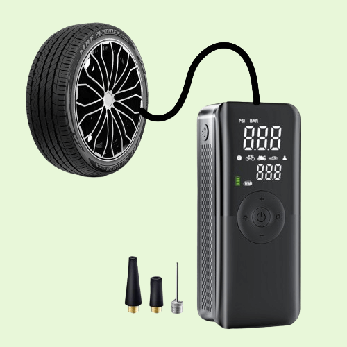Lisslune | Rechargeable Tyre Inflator Cordless Battery Powered Pump