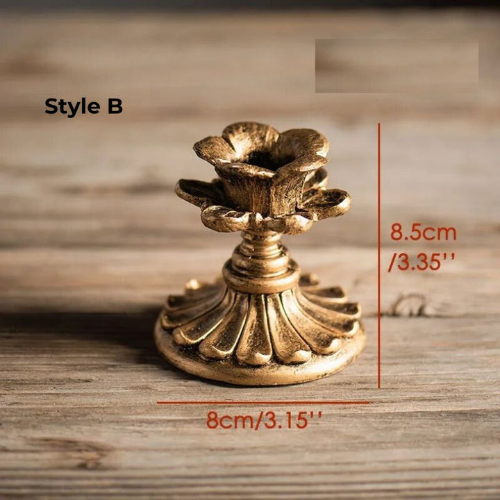 Lisslune | AuricGlow – Rustic Candle Holder with Elegant Luxury for a Timeless Look