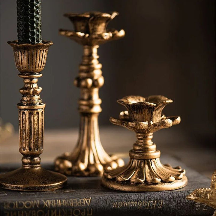 Lisslune | AuricGlow – Rustic Candle Holder with Elegant Luxury for a Timeless Look
