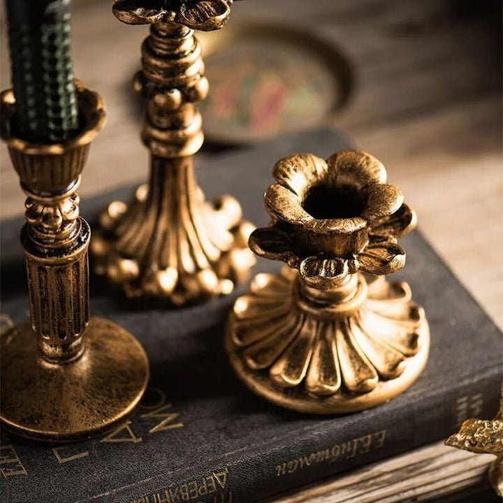 Lisslune | AuricGlow – Rustic Candle Holder with Elegant Luxury for a Timeless Look