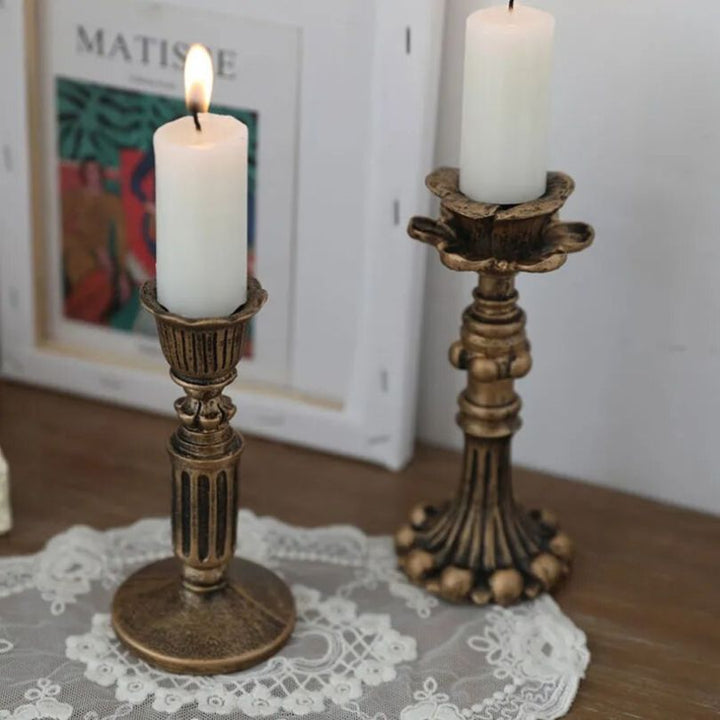 Lisslune | AuricGlow – Rustic Candle Holder with Elegant Luxury for a Timeless Look