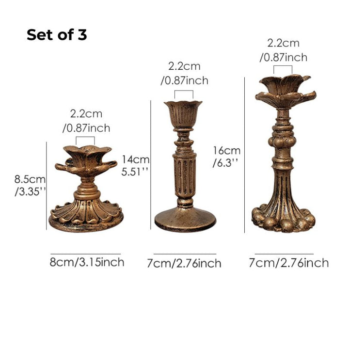 Lisslune | AuricGlow – Rustic Candle Holder with Elegant Luxury for a Timeless Look