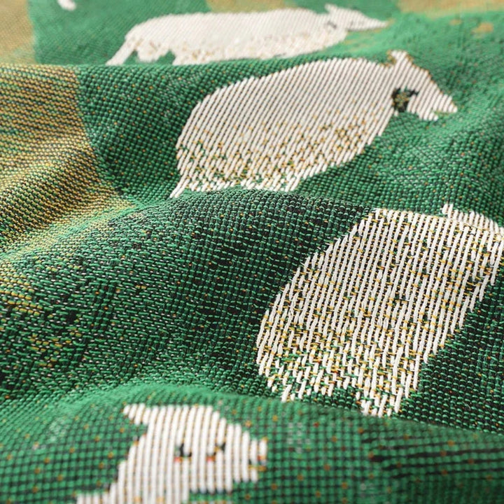 Lisslune | Frida Sheep Woven Throw Blanket