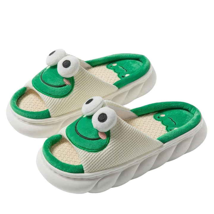 Lisslune | 3D Eye Frog Slippers