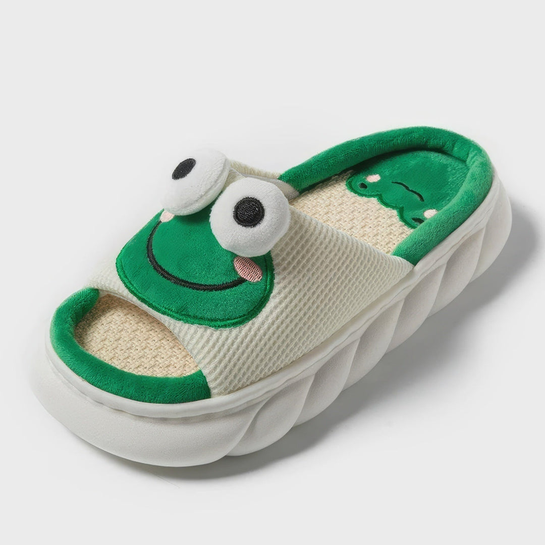 Lisslune | 3D Eye Frog Slippers