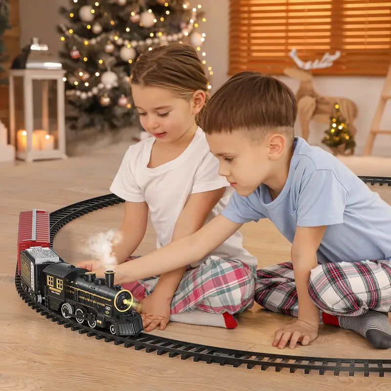 Lisslune | TrackMaster Pro - Battery-operated electric train set with realistic sounds