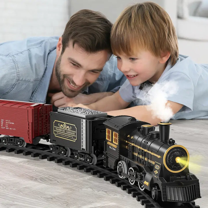Lisslune | TrackMaster Pro - Battery-operated electric train set with realistic sounds