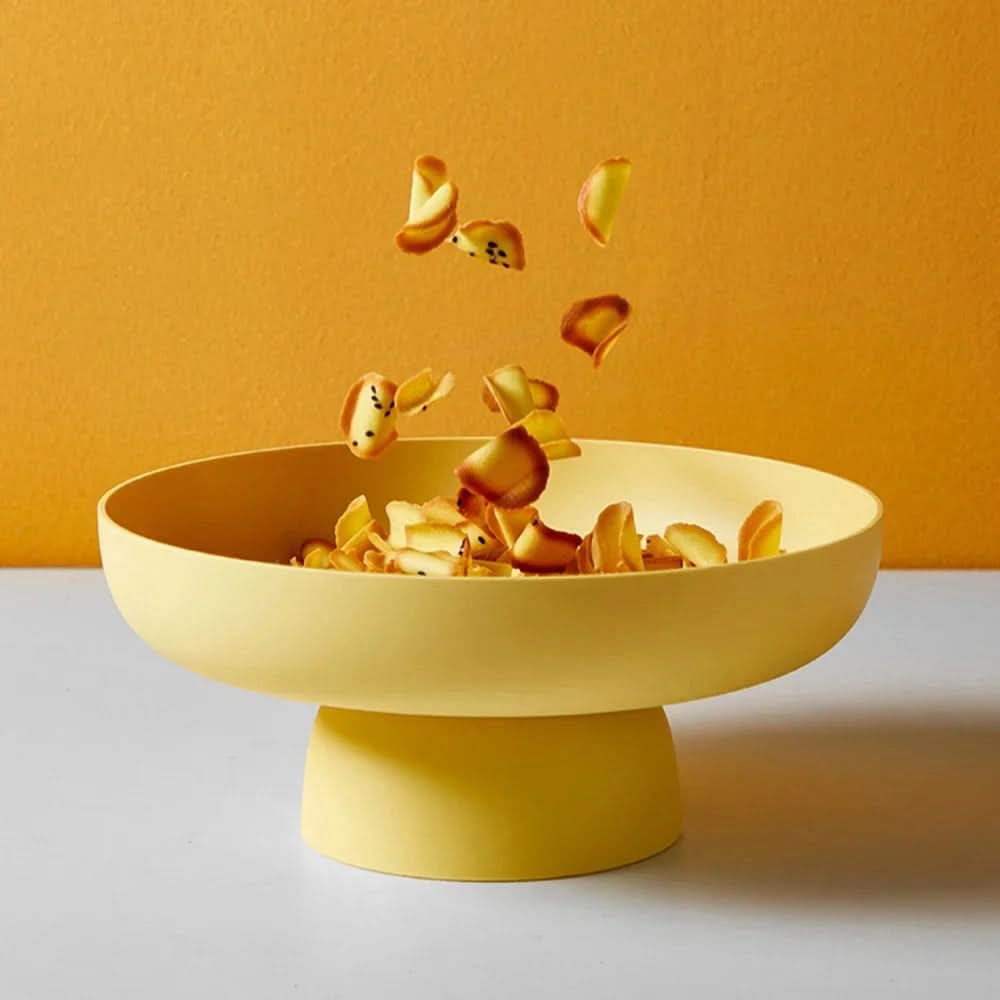 Lisslune | Fruity Elegance Retro Fruit Bowl – Leaf-Shaped Plastic Tray