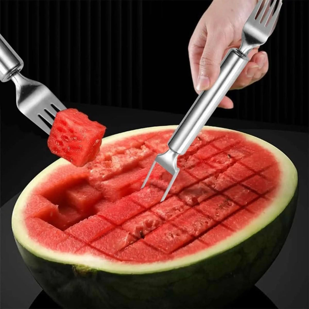 Lisslune | 2-in-1 fruit cutter with integrated fork for fresh snacks