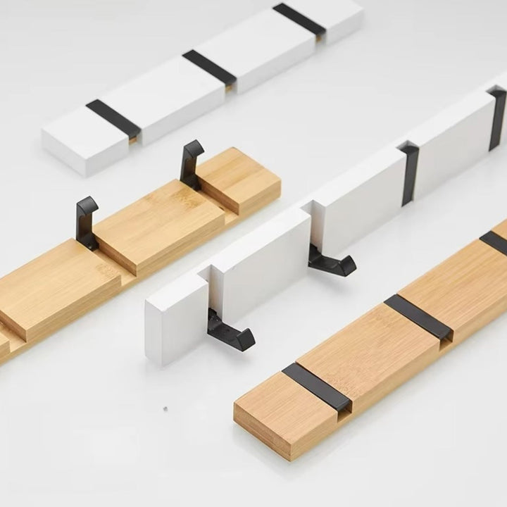 Lisslune | Functional Flip Wooden Wall Hook Rack