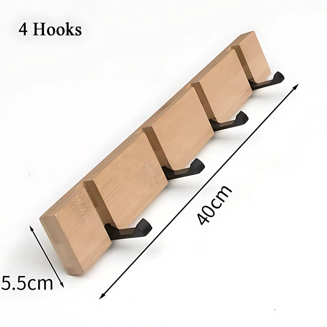 Lisslune | Functional Flip Wooden Wall Hook Rack