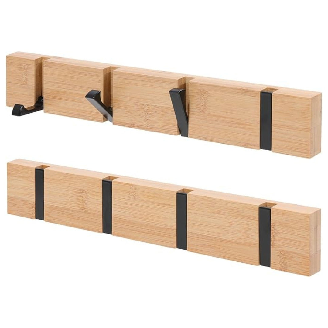 Lisslune | Functional Flip Wooden Wall Hook Rack
