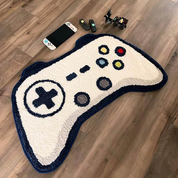 Lisslune | Game controller-shaped synthetic cashmere printed rug
