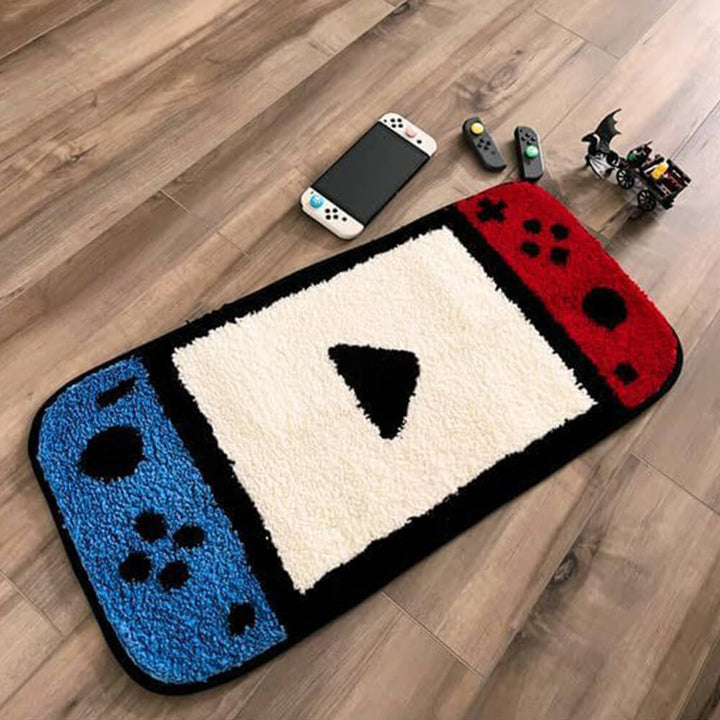 Lisslune | Game controller-shaped synthetic cashmere printed rug