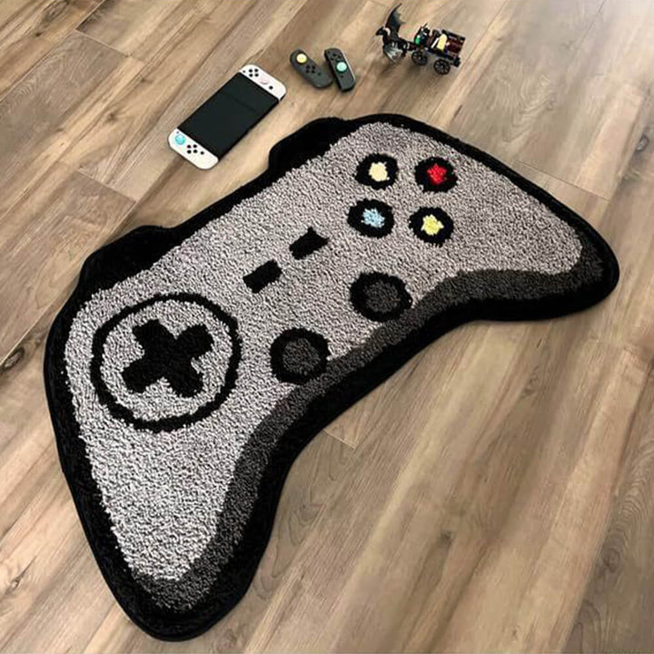 Lisslune | Game controller-shaped synthetic cashmere printed rug