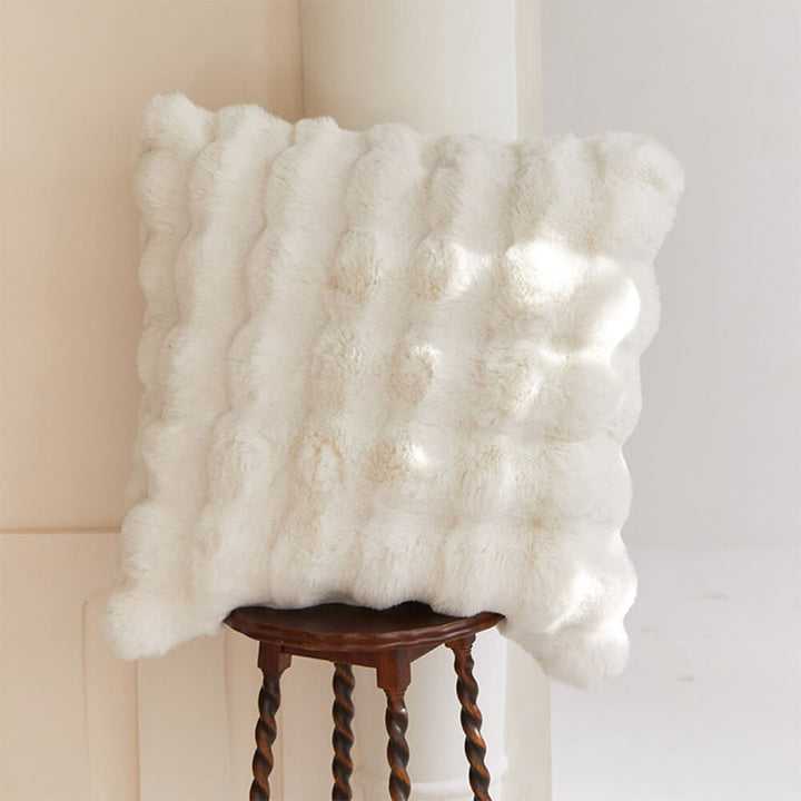Lisslune | Premium Bubble Double Layer Thick Synthetic Rabbit Fur Blanket