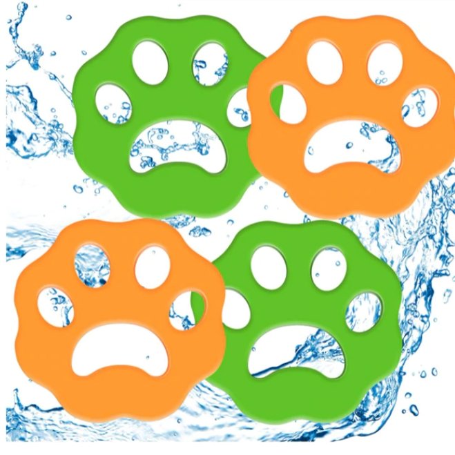 Lisslune | Fuzz Paw: Removes pet hair while washing and drying (4 pieces)