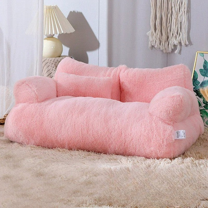 Lisslune | FuzzyBuddy - Four Seasons large plush pet sofa for ultimate comfort