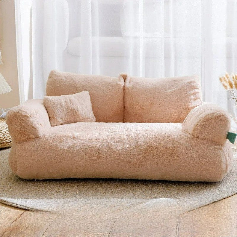 Lisslune | FuzzyBuddy - Four Seasons large plush pet sofa for ultimate comfort