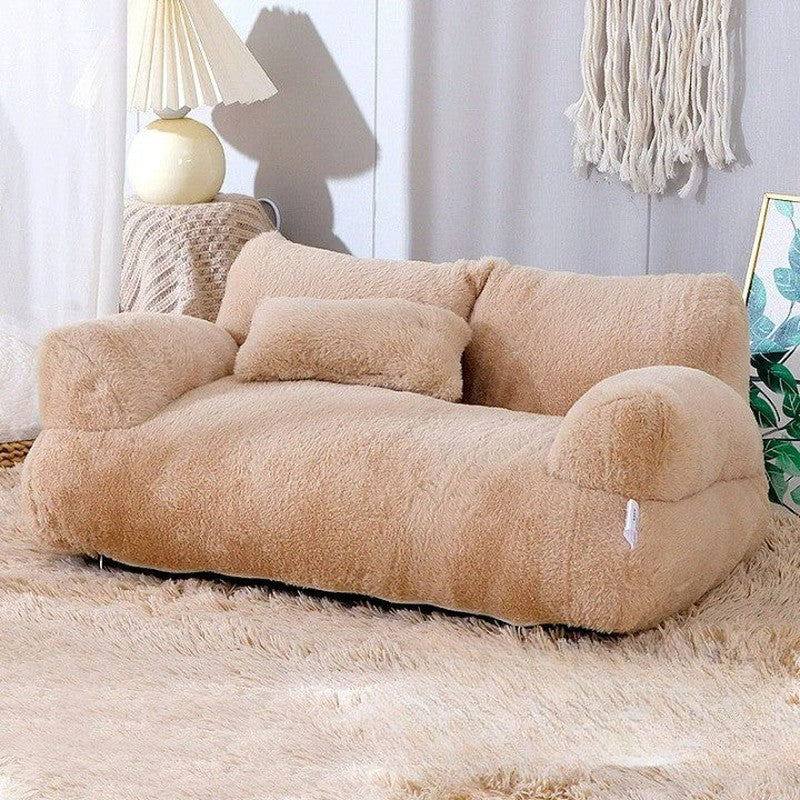 Lisslune | FuzzyBuddy - Four Seasons large plush pet sofa for ultimate comfort