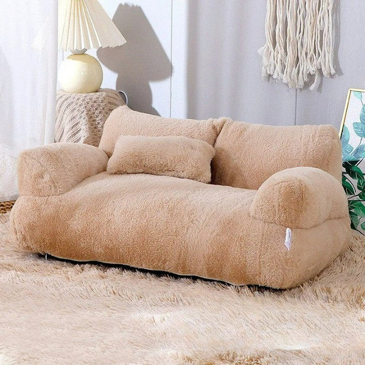 Lisslune | FuzzyBuddy - Four Seasons large plush pet sofa for ultimate comfort