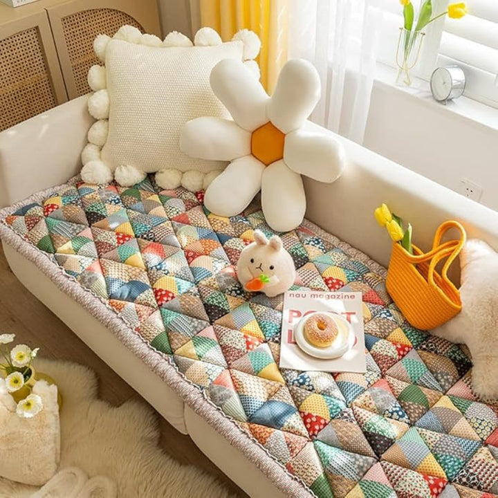 Lisslune | Colorful Retro Pastoral Style Sofa Cover