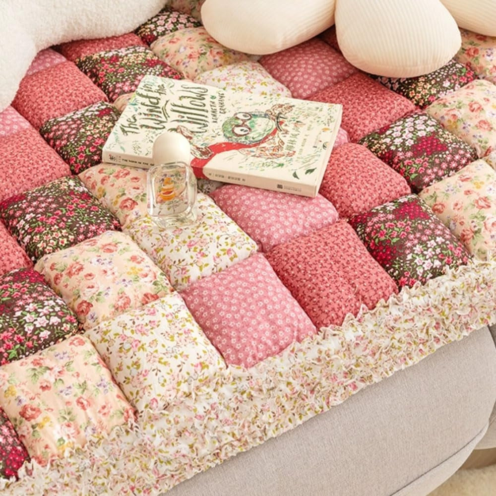 Lisslune | Colorful Retro Pastoral Style Sofa Cover