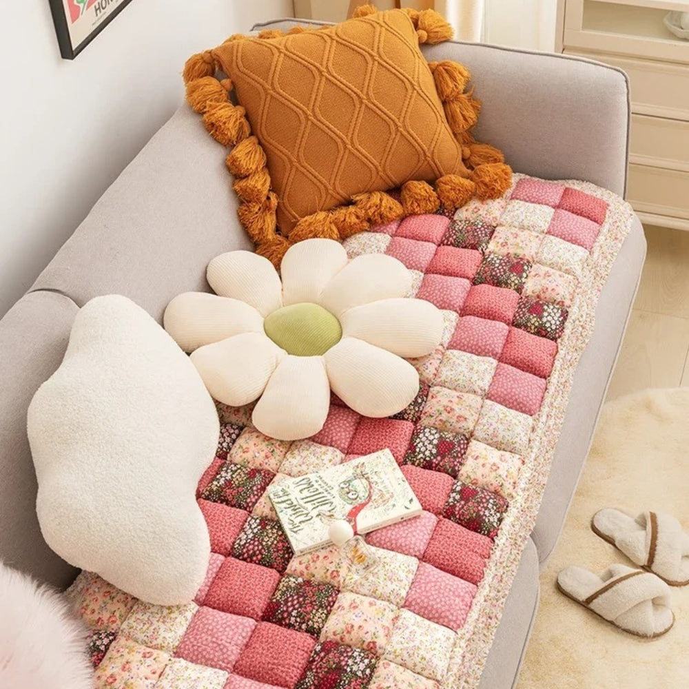 Lisslune | Colorful Retro Pastoral Style Sofa Cover