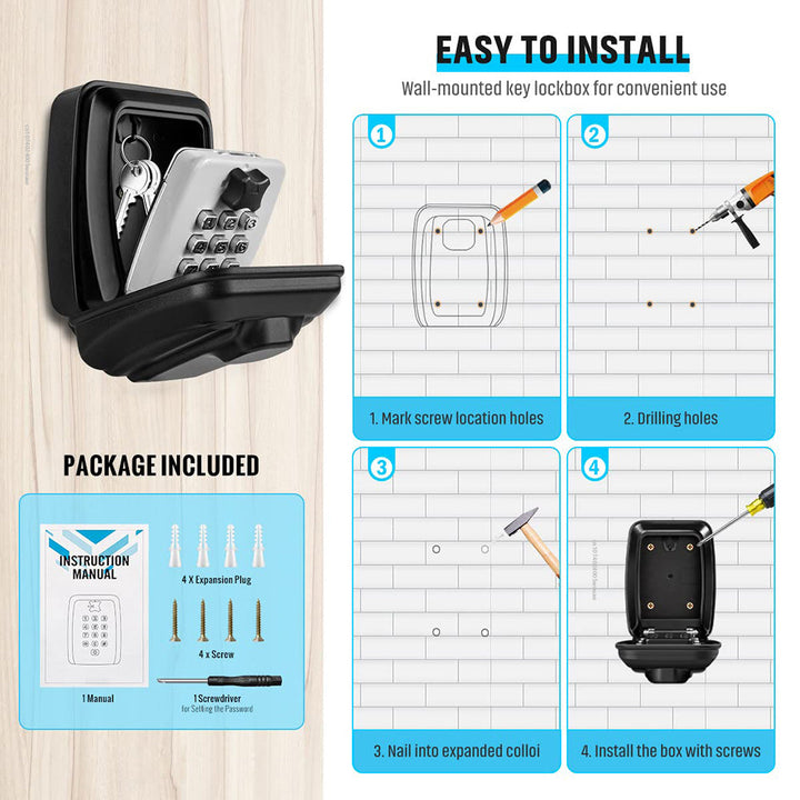 Lisslune | Outdoor key safe key box