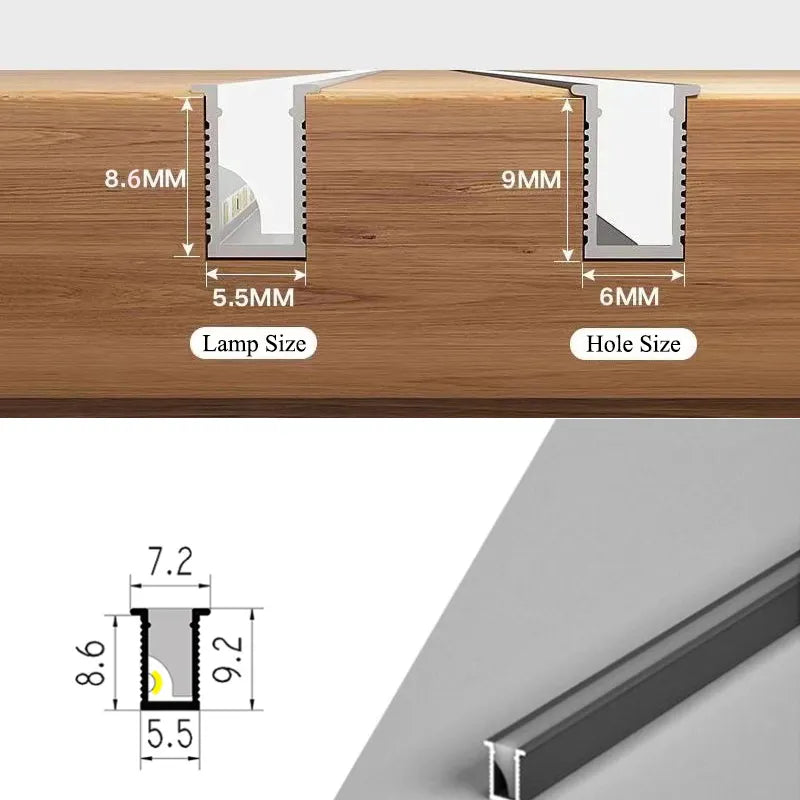 Lisslune | Ultra Thin LED Under Cabinet Light Bar | Customizable Length, Energy Efficient & Ideal for Kitchen and Living Room Lighting