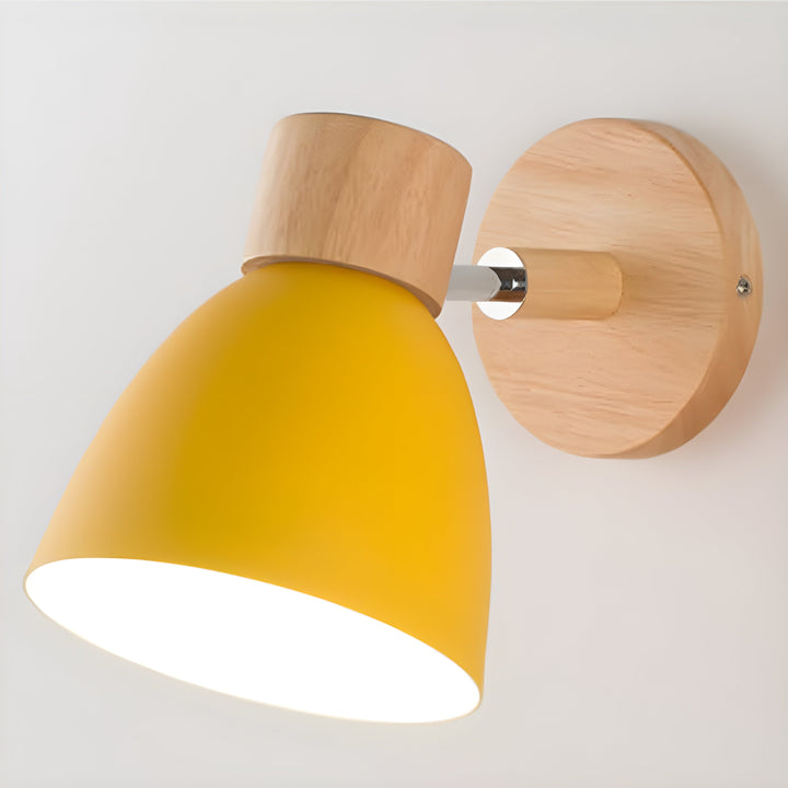 Lisslune | Wood Nordic Wall Lamp with Switch for the Bedroom