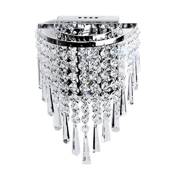 Lisslune | Modern Chrome Crystal Drop Wall Lamps