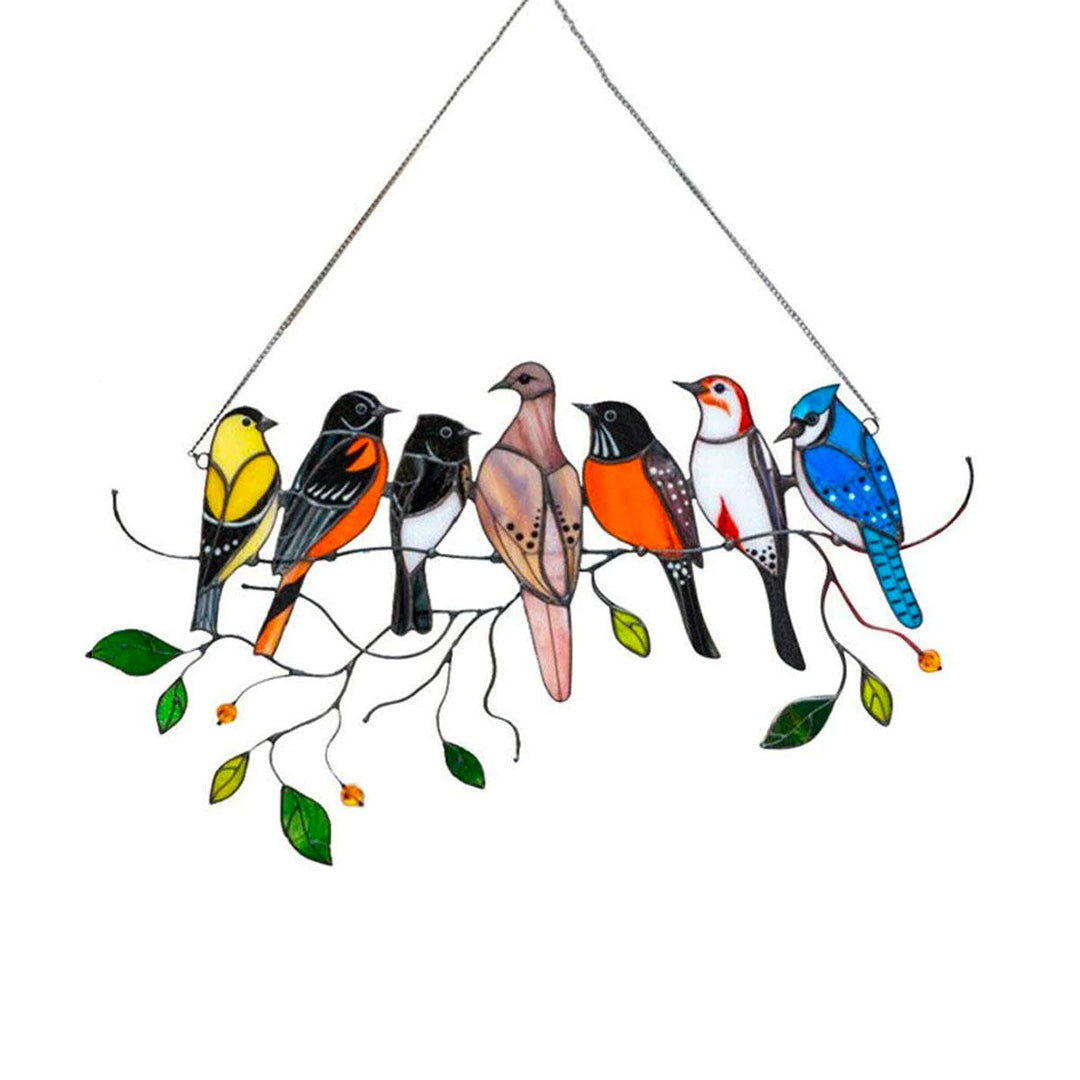 Lisslune | Stained Glass Bird Suncatcher - Francia