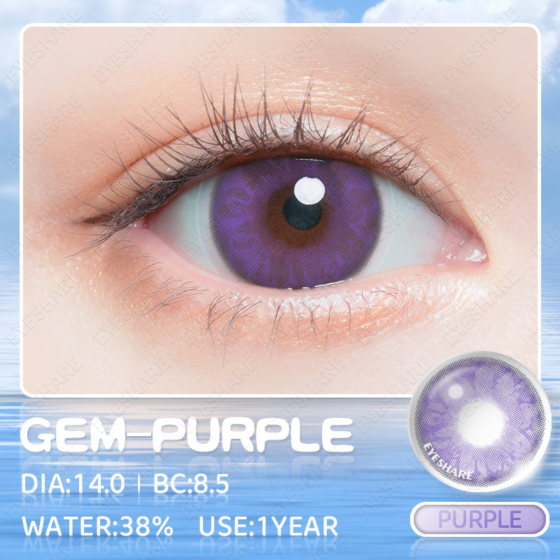 Rynx Gem Purple 14.0mm 1 Pair | 1 Year