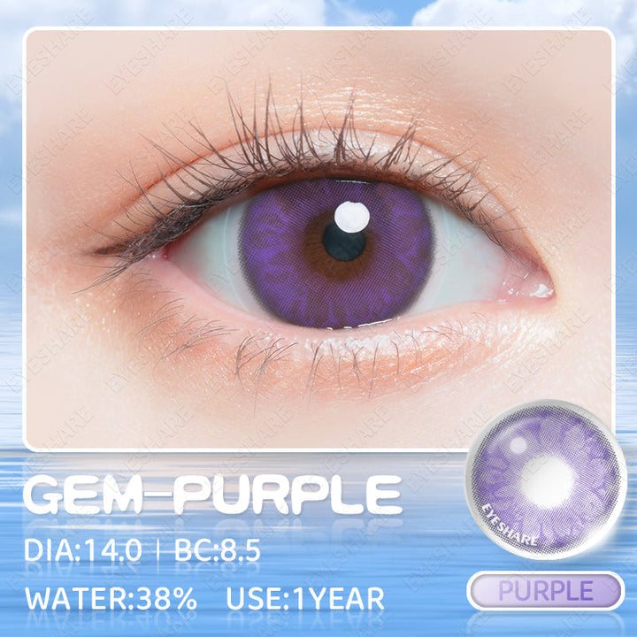 Rynx Gem Purple 14.0mm 1 Pair | 1 Year