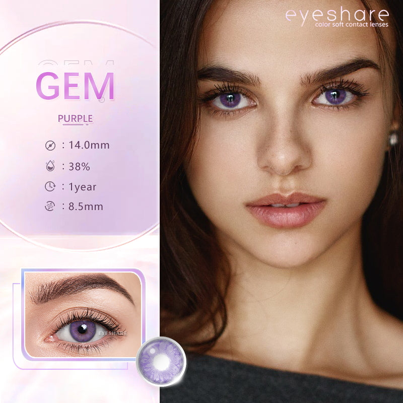Rynx Gem Purple 14.0mm 1 Pair | 1 Year