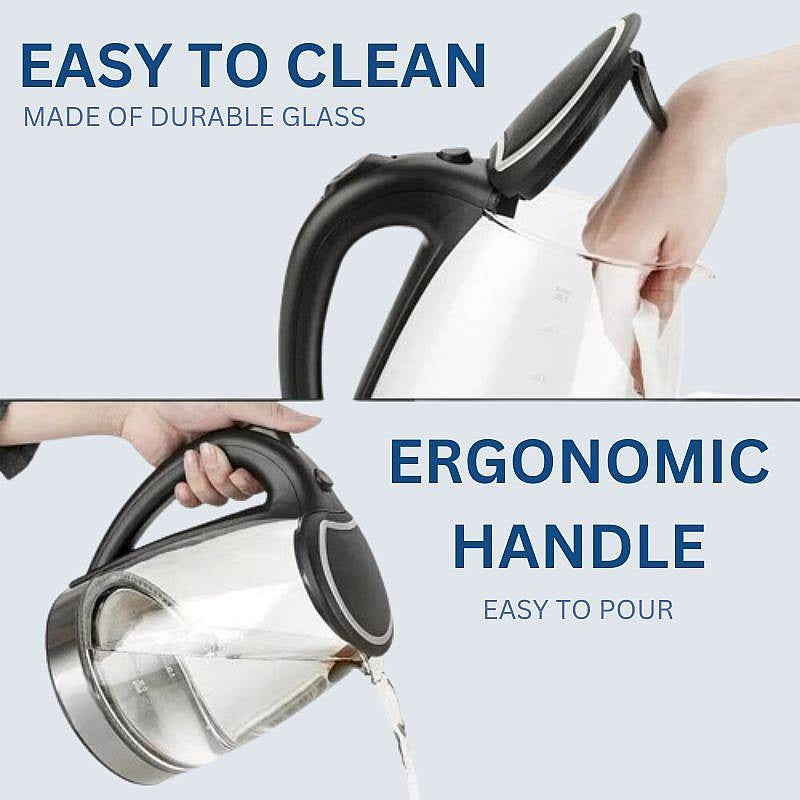 Lisslune | 1.8L Electric Glass Kettle with LED Illumination