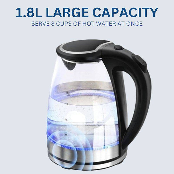 Lisslune | 1.8L Electric Glass Kettle with LED Illumination
