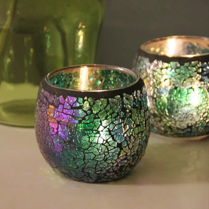 Lisslune | Decorative Glass Candle Holder for Warm Light