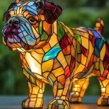 Lisslune | Artistic LED Night Light with Dog Breed Design