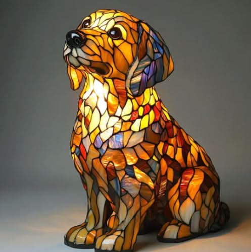 Lisslune | Artistic LED Night Light with Dog Breed Design