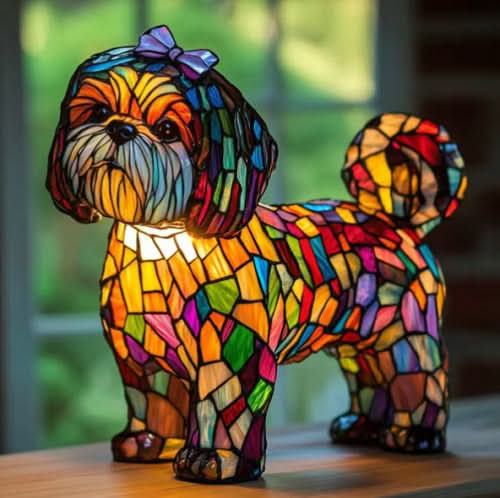 Lisslune | Artistic LED Night Light with Dog Breed Design
