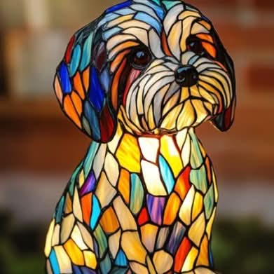 Lisslune | Artistic LED Night Light with Dog Breed Design