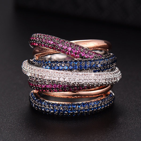 Lisslune | Monaco Design Luxury Statement Stackable Ring For Women