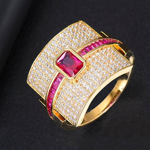 Lisslune | Monaco Design Luxury Statement Stackable Ring For Women