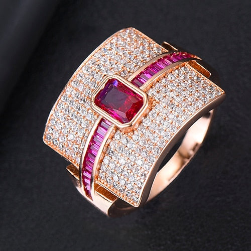 Lisslune | Monaco Design Luxury Statement Stackable Ring For Women