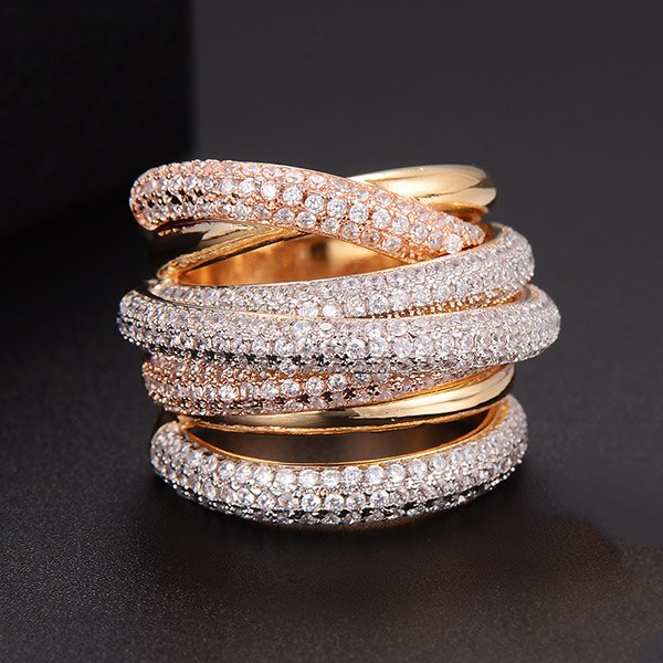 Lisslune | Monaco Design Luxury Statement Stackable Ring For Women