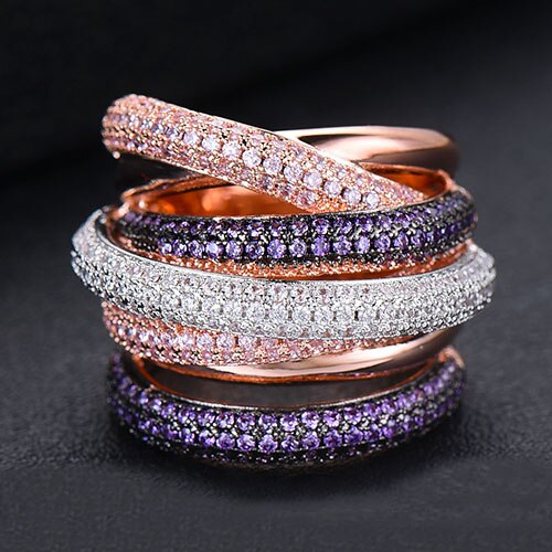 Lisslune | Monaco Design Luxury Statement Stackable Ring For Women