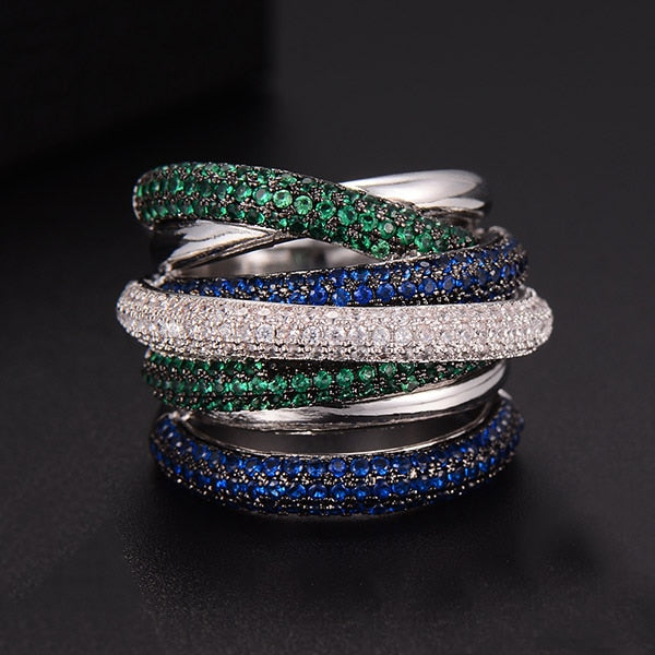 Lisslune | Monaco Design Luxury Statement Stackable Ring For Women